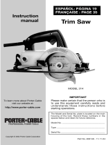 Porter-Cable 314 User manual