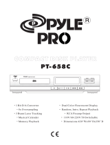 PYLE Audio PRO PT658C User manual