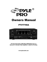 PYLE Audio Pro PTVT790A User manual