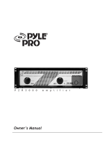 PYLE Audio PZR3000 User manual