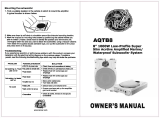 Lanzar Speaker AQTB8 User manual