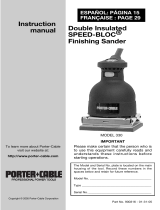 Porter-Cable SPEED-BLOC 330 User manual