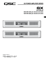 QSC Audio GX3 User manual