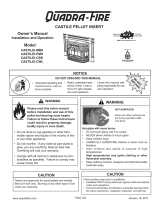 Quadra-Fire Castile Pellet Insert CASTILEI-MBK User manual
