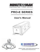 Minuteman PRO500E User manual