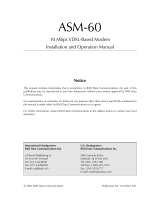 RAD Data comm ASM-60 User manual