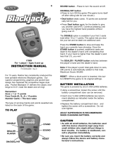 Radica Games Blackjack21 User manual