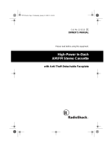 Radio Shack AM/FM Stereo Cassette User manual