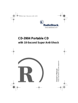 Radio Shack CD-3904 User manual