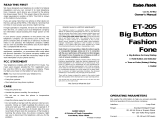 Radio Shack ET-205 User manual
