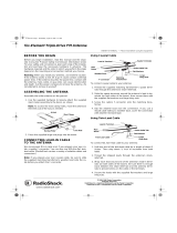 Radio Shack Radio Antenna User manual