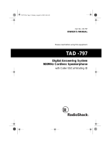 Radio Shack TAD-797 User manual
