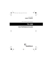 Radio Shack TD-1500 User manual