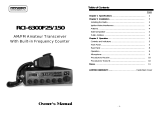 Ranger Communications RCI-6300F25/150 User manual