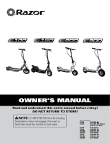 Razor E100 User manual