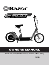 Razor E500S User manual