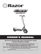 Razor E300 User manual