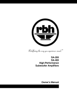 RBH Sound SA-400 User manual