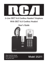 RCA 25211 User manual