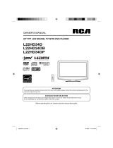 RCA L22HD34DP User manual