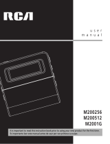 RCA M200256 User manual
