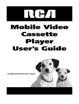 RCA Mobile Video Cassette Player User manual