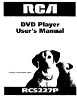 RCA RC5227P User manual