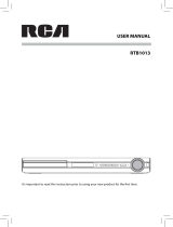 RCA RTB1013 User manual