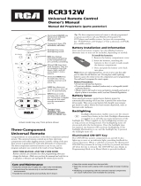 RCA RCR311W Owner's manual