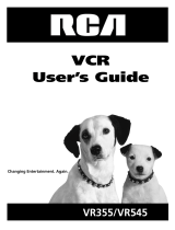 RCA VR545 User manual