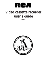RCA VR525 User manual