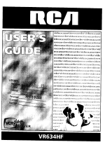 RCA VR634HF - Hi-Fi VCR User manual