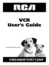 RCA vr712hf User manual