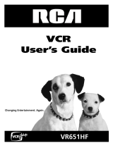 RCA VR651HF User manual