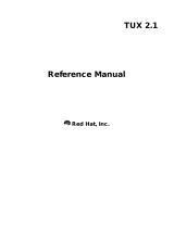 Red Hat Server Tux 2.1 User manual