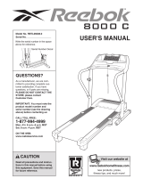 Reebok 8000 C treadmill RBTL06008.0 User manual