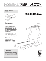 Reebok Fitness ACD 4 User manual