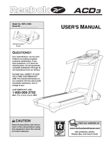 Reebok Fitness ACD3 TREADMILL User manual