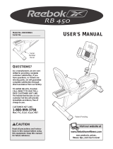 Reebok Fitness RBEX69740 User manual