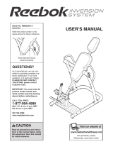 Reebok Fitness inversion table RBBE1996.1 User manual