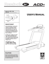 Reebok Fitness ACD 1 User manual