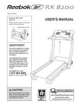 Reebok Rx8200 Treadmill User manual