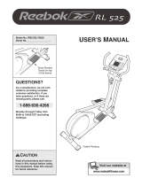 Reebok Rl525 Elliptical User manual