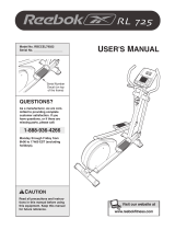 Reebok RL 725 elliptical exerciser RBCCEL79022 User manual