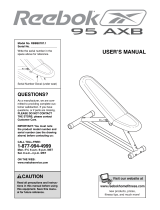 Reebok 95 Axb Bench User manual