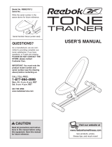 Reebok weight bench RBBE0787.2 User manual