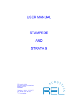 REL Acoustics Stampede User manual