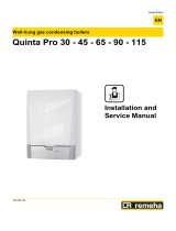 Remeha Avanta Plus Quinta Pro Installation and Service Manual