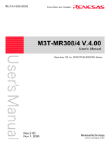Renesas M3T-MR308/4 V.4.00 User manual