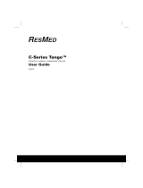 ResMed Sleep Apnea Machine C-Series User manual